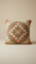 Coussin texturé en coton peigné