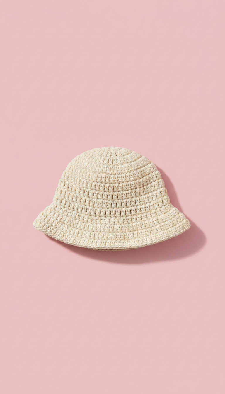 Bob crocheté coloris crème fouettée